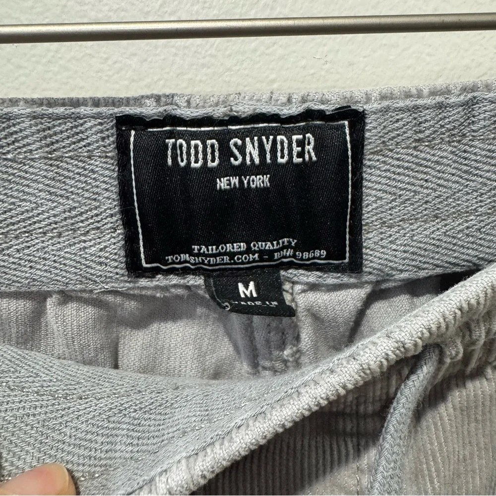 Todd‎ Snyder Size Medium Off Duty Pull On Corduroy Pants Grey